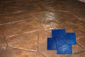 RockMolds CSSR-NCSB CastleStone Concrete Stamp Blue Rigid