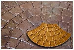 RockMolds CSSR-ROFN Roman Fan Concrete Stamp Rigid