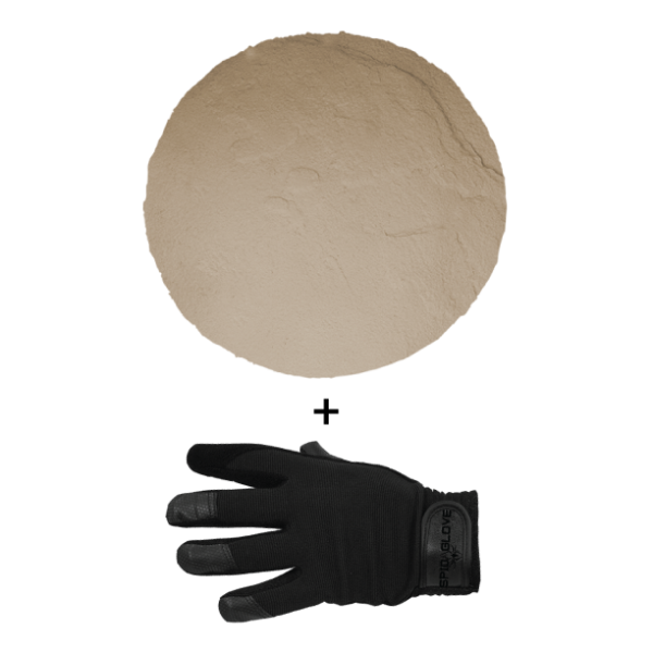 SpidaStamp:  Boston Travertine, Seamless Skin, 9", Floppy With Gloves
